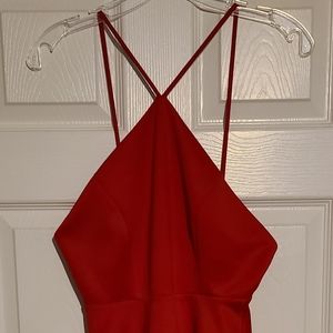 Lu Lu's Women's Dress. Red. Medium